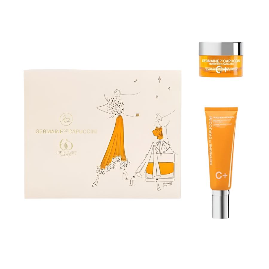 Germaine de Capuccini Golden Hours Timexpert Radiance C+ Illuminating Antioxidant Emulsion + Eye Contour Cream Set