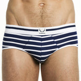 Bluebuck Navy Brief (White Stripes)