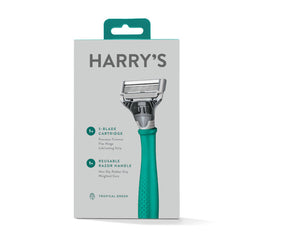 Harry's Truman Razor Handle + Blade - Tropical Green