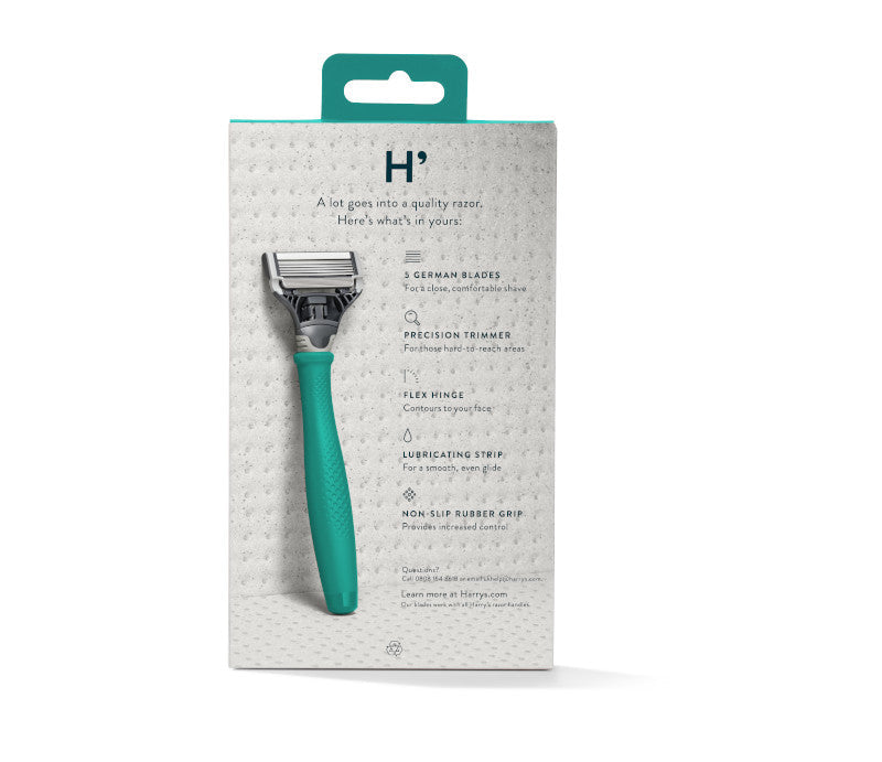 Harry's Truman Razor Handle + Blade - Tropical Green