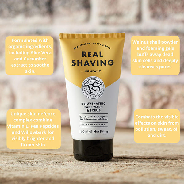 The Real Shaving Company Rejuvenating Face Wash & Scrub