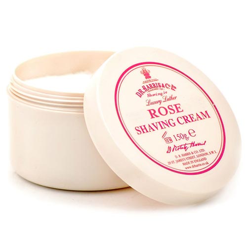 D R Harris Rose Shave Cream Bowl (150g)